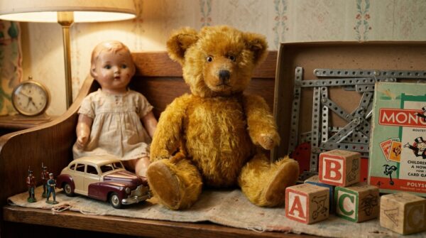 Diem teddy bear – german mohair growler, jointed, 1950s, 46 cmTeddy bears and stuffed animals All Things Retro Store