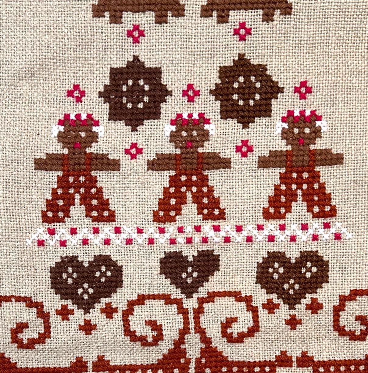 Candleholders / LightingVintage scandinavian christmas wall hanging – 1970s swedish folk art tapestry Image 7