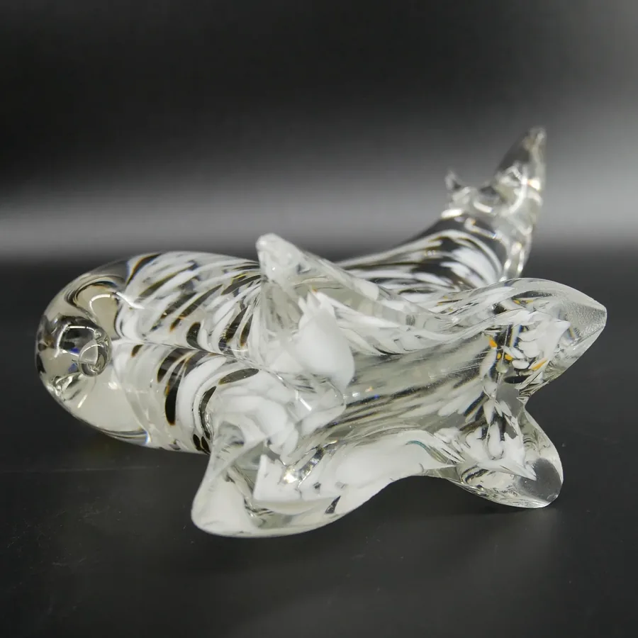 Collectible Glass, Home DecorScandinavian Art Glass Polar Bear – Vintage Fåglavik Sweden Crystal Figurine