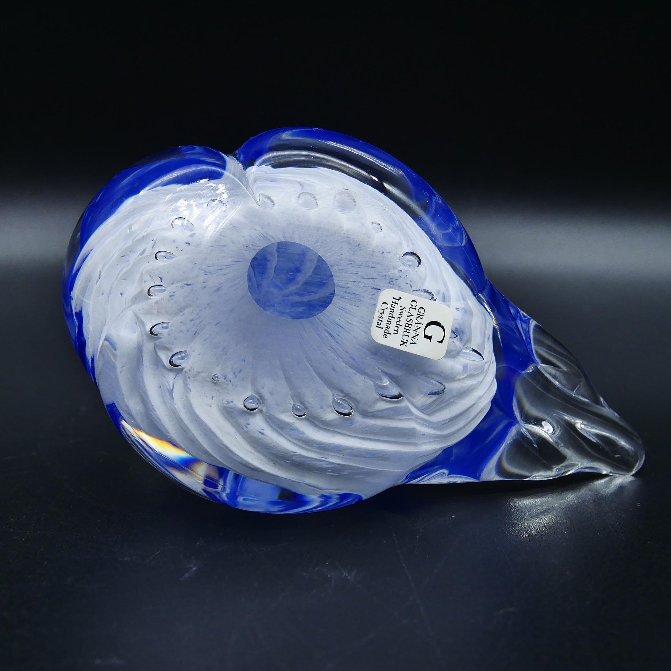 Collectible GlassBullicante art glass duck figurine - Swedish hand blown duck, 1970s Image 8