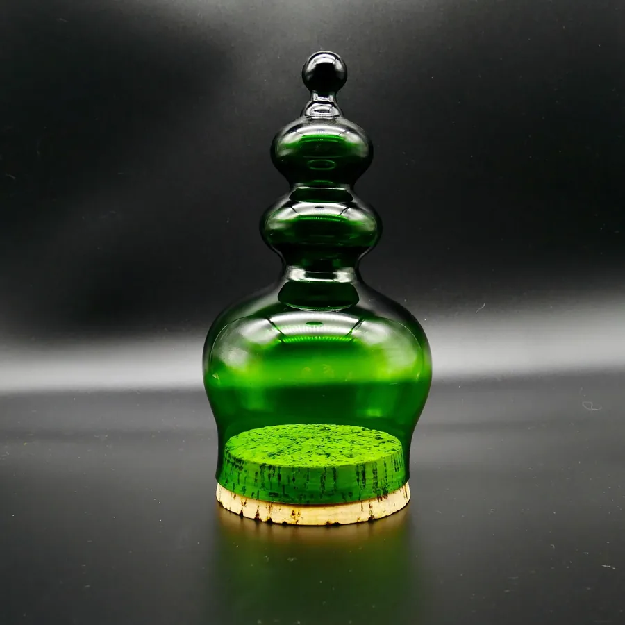 Collectible GlassKosta Boda Green Glass Candy Jar, Storage Container designed by Bertil Vallien Design Image 2