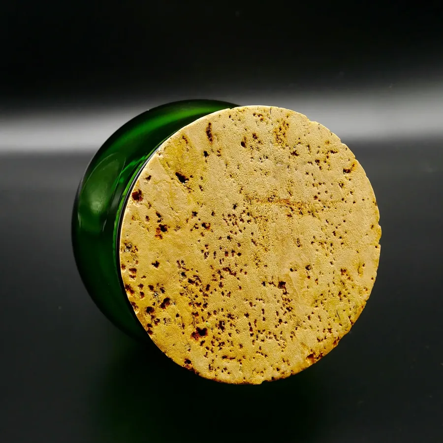 Collectible GlassKosta Boda Green Glass Candy Jar, Storage Container designed by Bertil Vallien Design Image 6