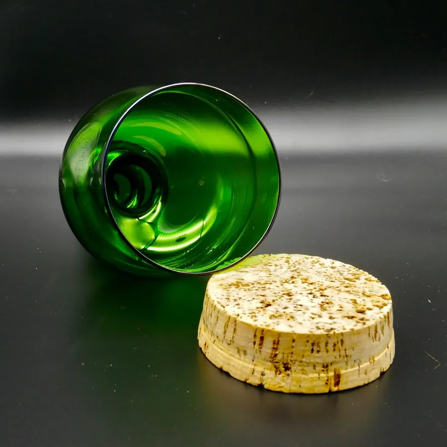 Collectible GlassKosta Boda Green Glass Candy Jar, Storage Container designed by Bertil Vallien Design Image 7