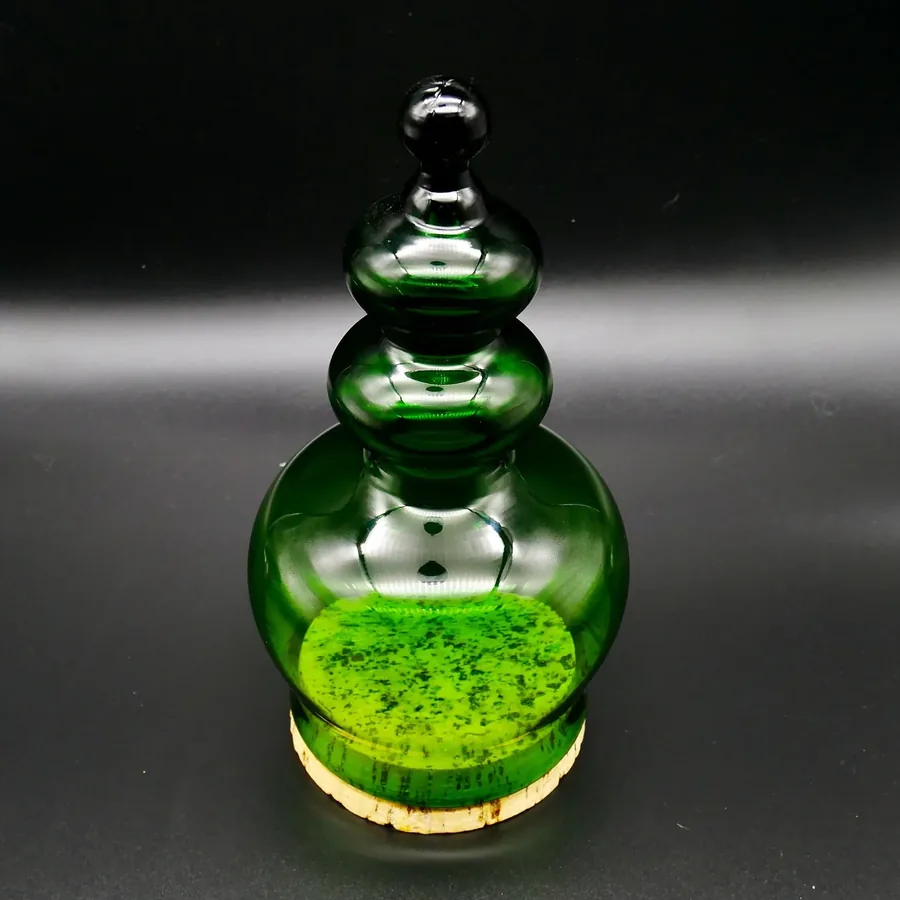 Collectible GlassKosta Boda Green Glass Candy Jar, Storage Container designed by Bertil Vallien Design Image 8