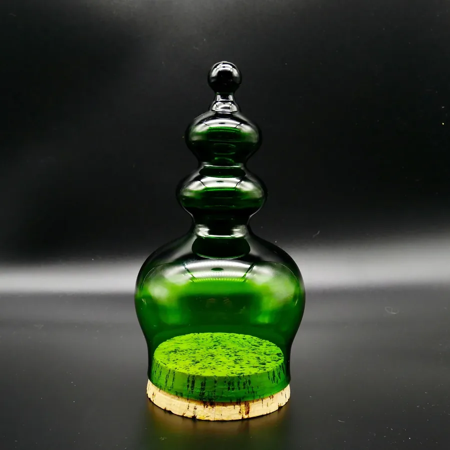 Collectible GlassKosta Boda Green Glass Candy Jar, Storage Container designed by Bertil Vallien Design Image 9