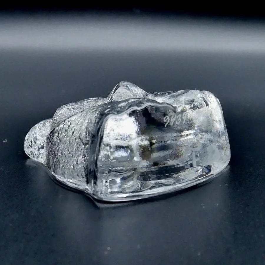 Collectible GlassOwl art glass figurine bird paperweight - Lars Hellsten signed Image 9