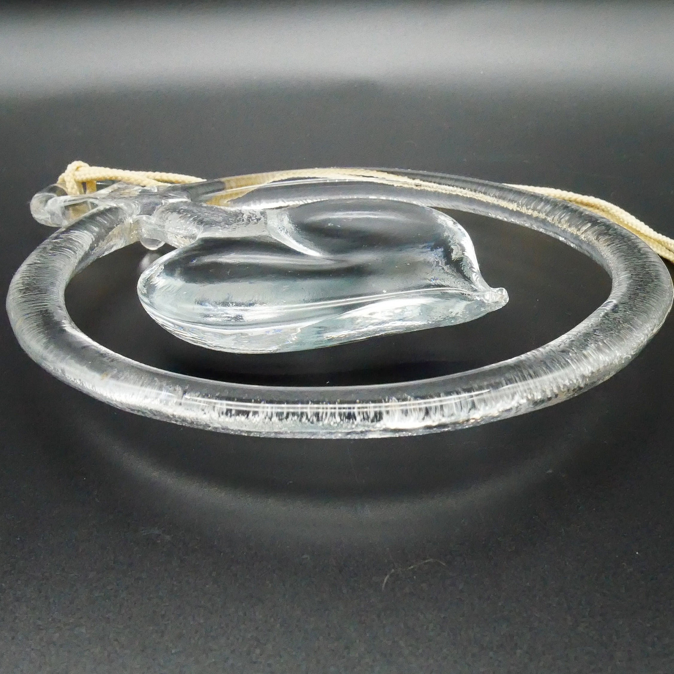 Collectible GlassScandinavian Art Glass Heart – Bertil Vallien for Kosta Boda, 1970s Window Hanging