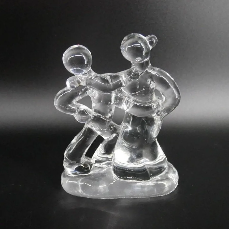 Collectible GlassVintage art glass dancing figures designed by Tyko Axelsson - Reijmyre Scandinavian Made in Sweden Image 7