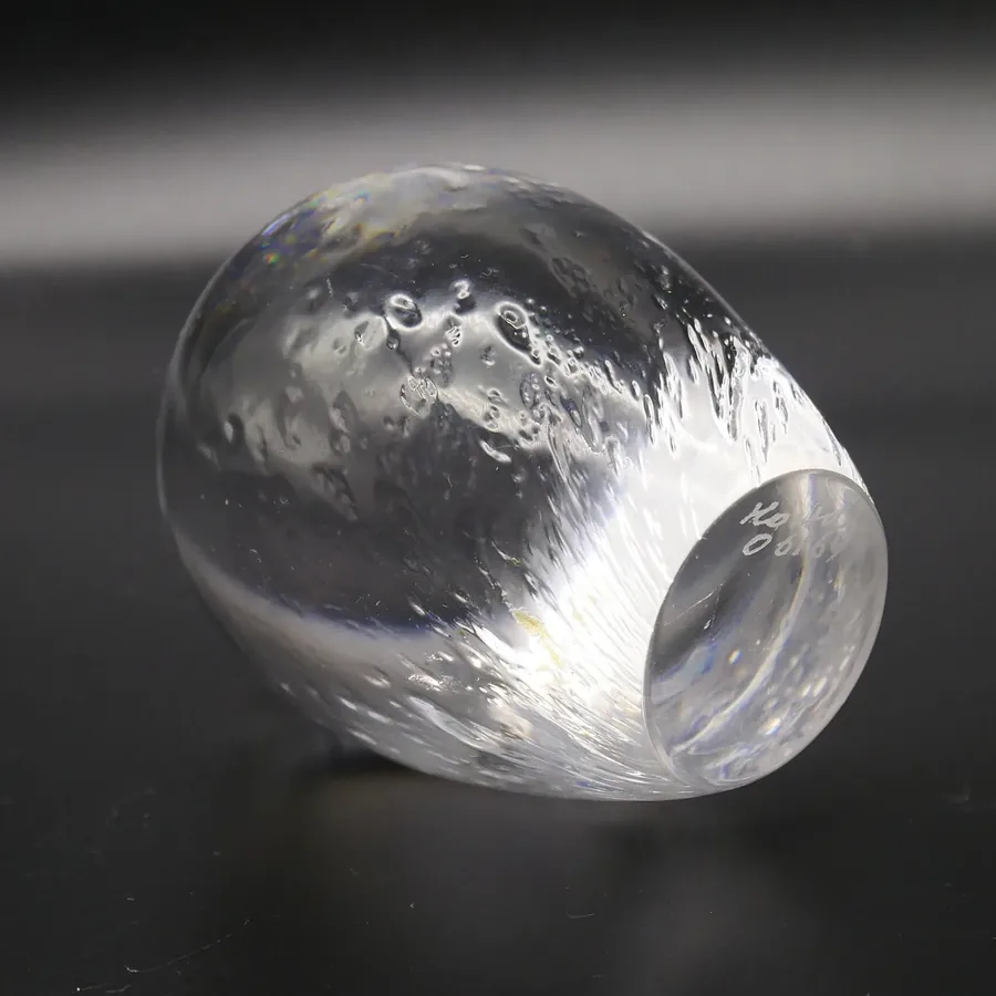 Collectible GlassVintage KOSTA Boda Art Glass Bird Paperweight | Goran Warff Design | Unusual Crystal Bird Sculpture Image 10