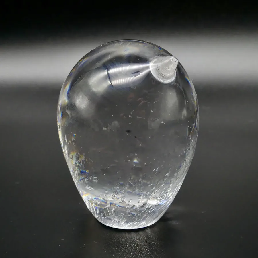 Collectible GlassVintage KOSTA Boda Art Glass Bird Paperweight | Goran Warff Design | Unusual Crystal Bird Sculpture Image 4