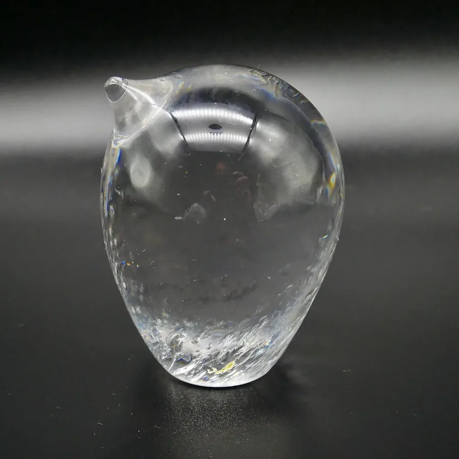 Collectible GlassVintage KOSTA Boda Art Glass Bird Paperweight | Goran Warff Design | Unusual Crystal Bird Sculpture Image 5