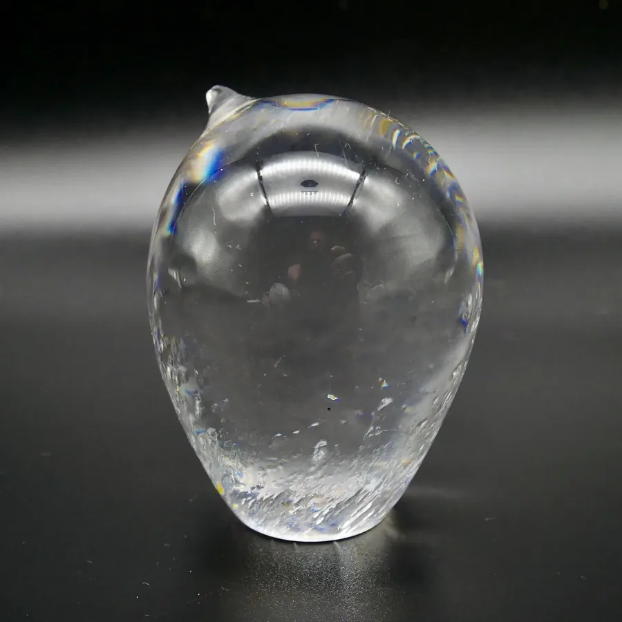 Collectible GlassVintage KOSTA Boda Art Glass Bird Paperweight | Goran Warff Design | Unusual Crystal Bird Sculpture Image 6