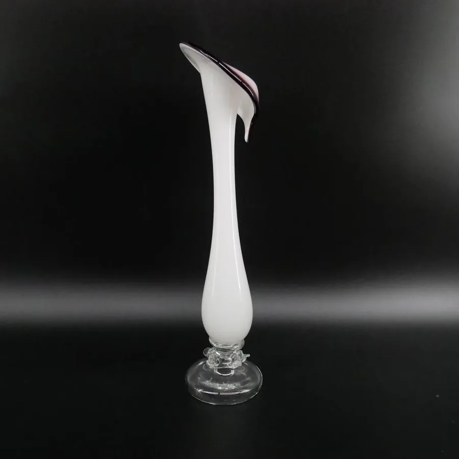 Collectible GlassVintage Murano-Style Jack-in-the-Pulpit Vase – Hand-Blown Art Glass, 1960s Image 8