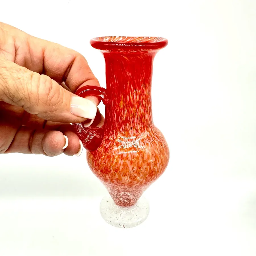 Collectible GlassVintage Scandinavian Miniature Red Glass Jug – Orrefors Art Glass, Signed Image 10