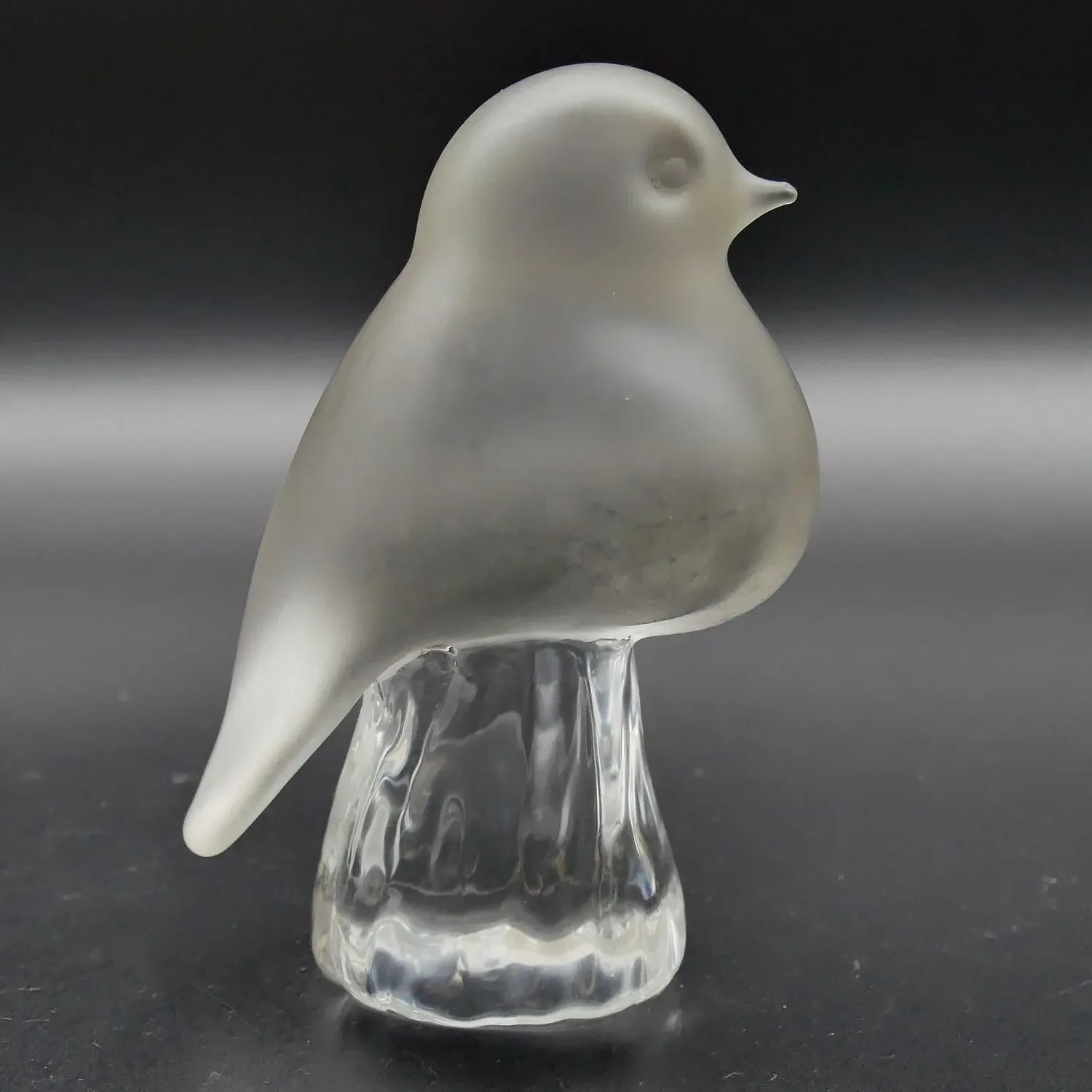 Crystal glass vintage bird figurine from Reijmyre SwedenCollectible Glass All Things Retro Store