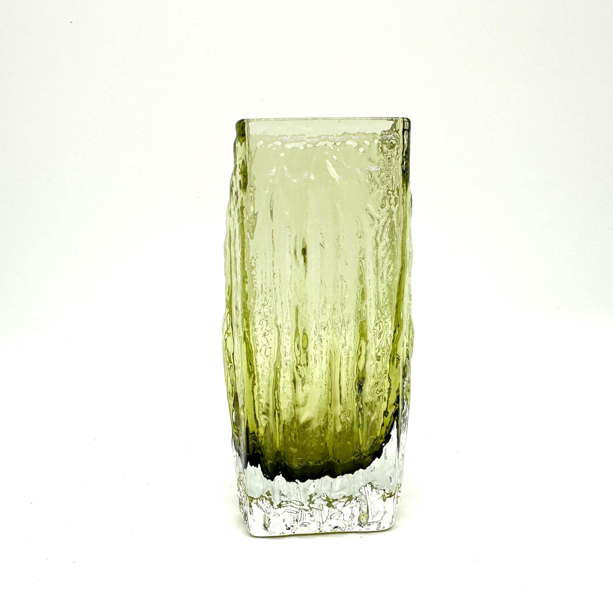 Green Art Glass Vase: Mid-Century Scandinavian Decor, 15cmCollectible Glass All Things Retro Store