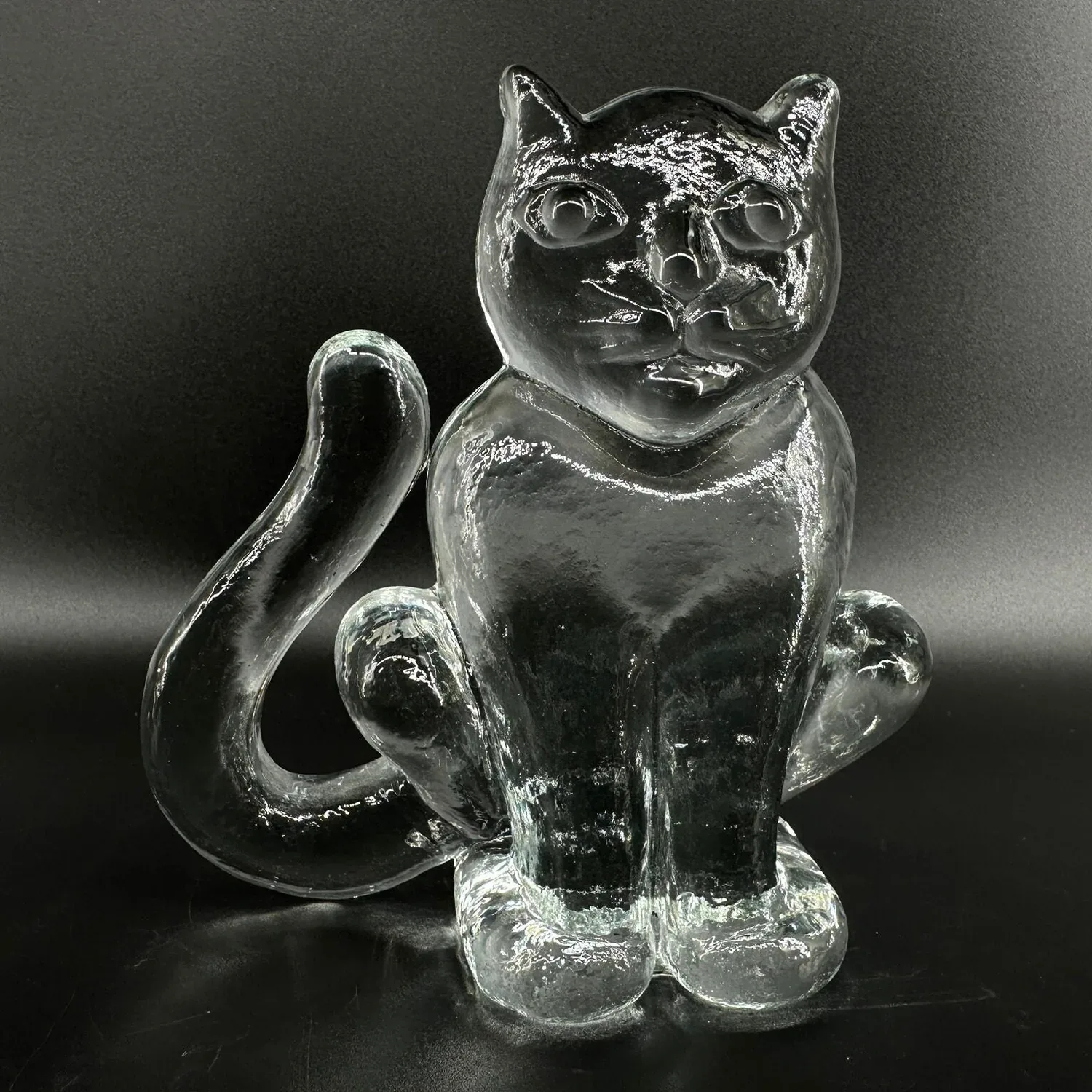 Kosta Boda Glass Cat – Large Vintage Figurine by Bertil Vallien, 14.5cmCollectible Glass All Things Retro Store