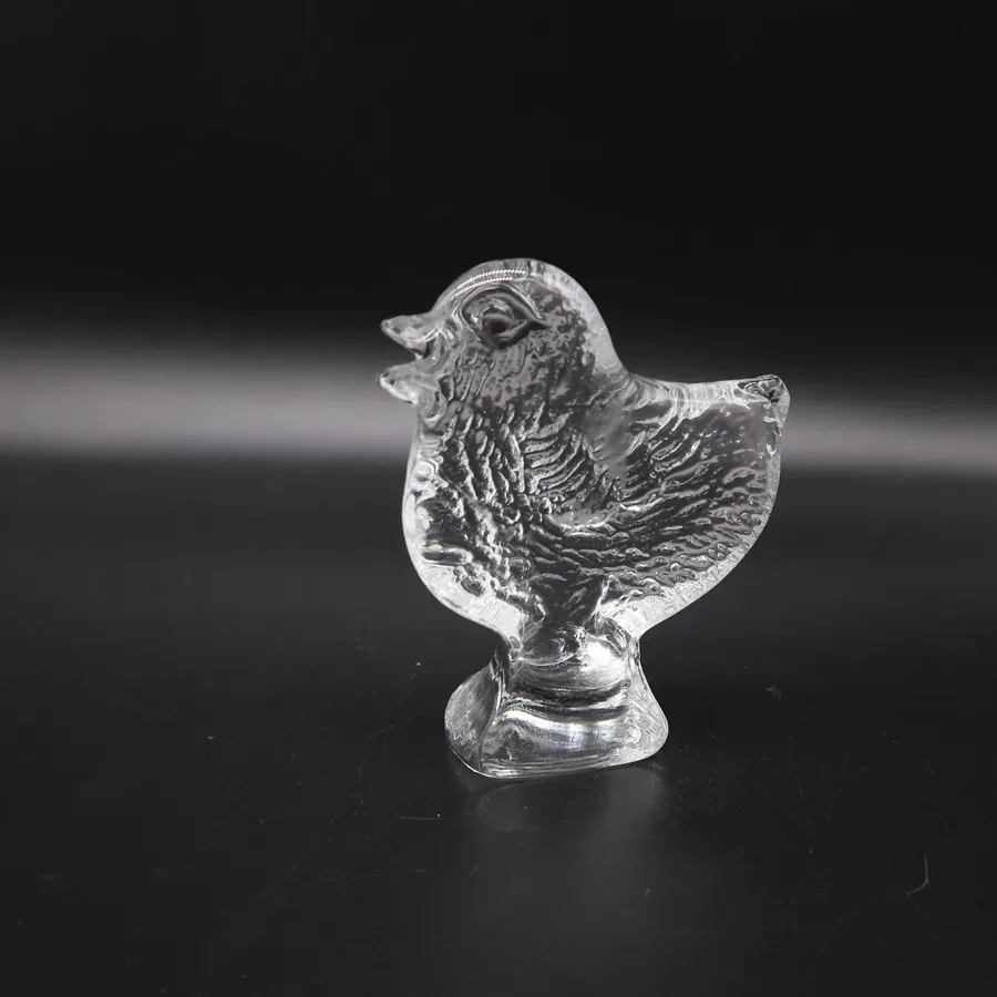 Kosta Boda Glass Chicken Figurine – Bertil Vallien Swedish Art GlassCollectible Glass All Things Retro Store