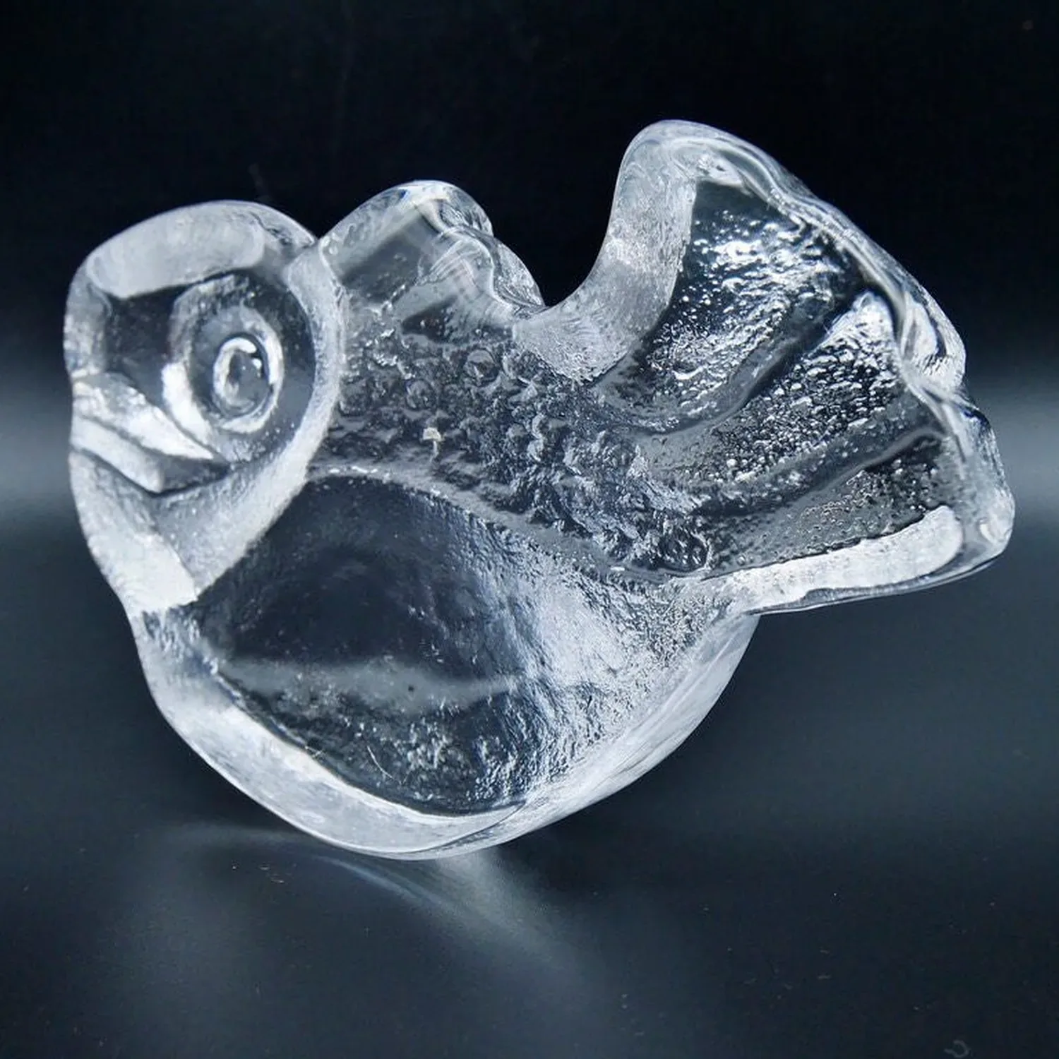 Vintage Glass Fish Figurine – Lars Hellsten Paperweight, SwedenCollectible Glass All Things Retro Store