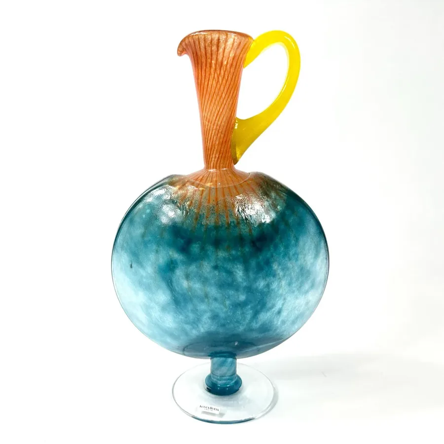 Scandinavian Art Glass, Vintage Glass VasesKosta Boda Art Glass Vase: Kjell Engman Bon Bon Series Image 6