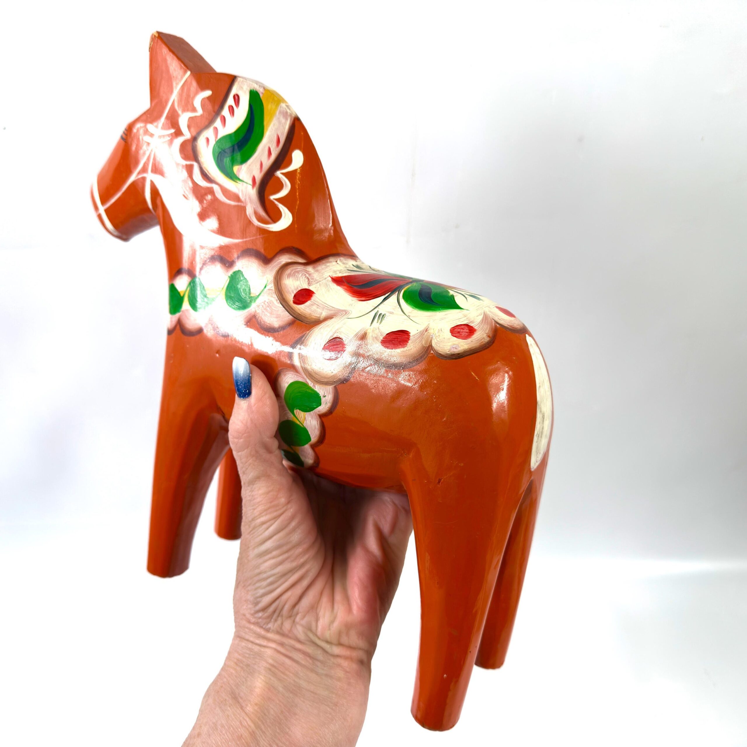 Decorative Objects & CuriosDala horse figurine, hand-painted wood, nils olsson, 26 cm Image 9