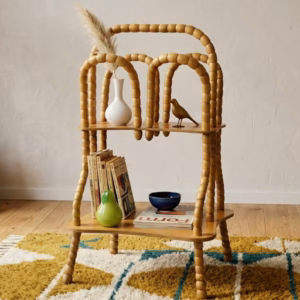 Wooden Magazine Rack Vintage Rotating Mid-CenturyFurniture & Larger Pieces All Things Retro Store