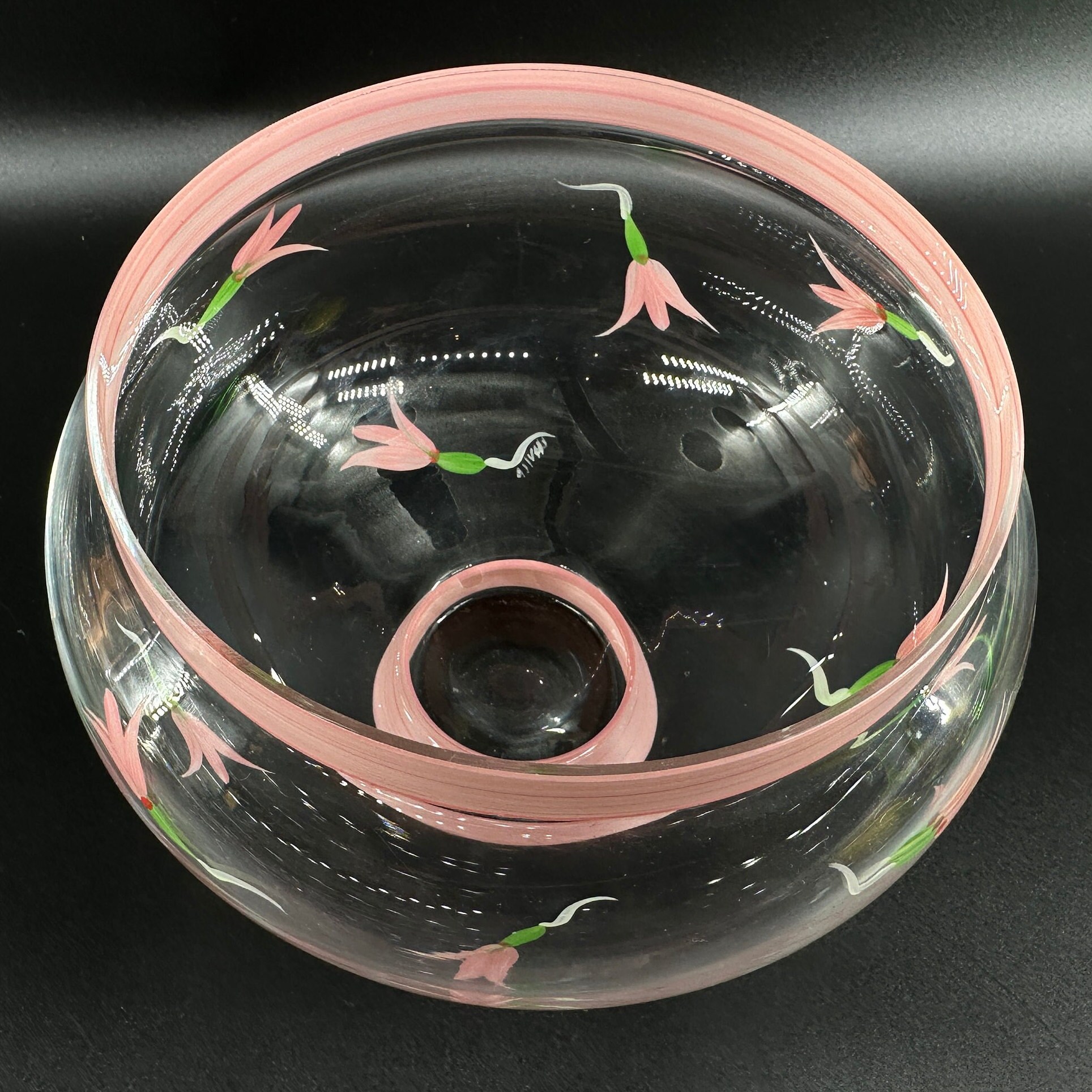 Vintage Glass VasesVintage Kosta Boda Glass Vase by Ulrica Hydman-Vallien Overhead View