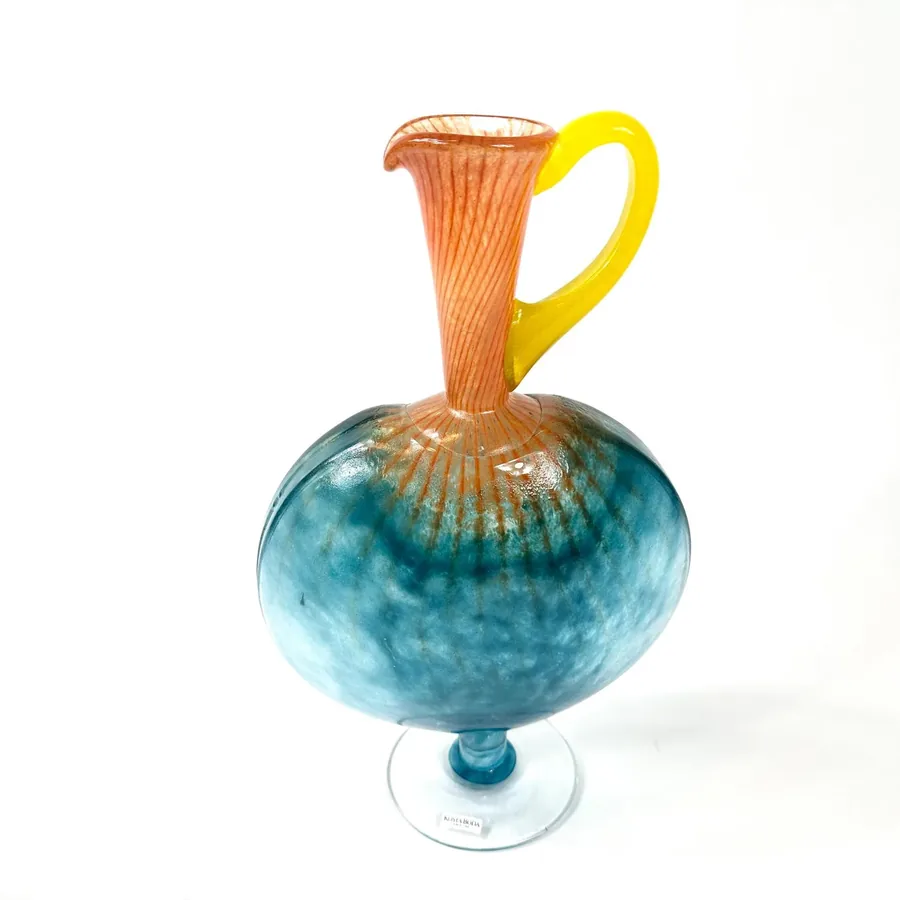 Scandinavian Art Glass, Vintage Glass VasesKosta Boda Art Glass Vase: Kjell Engman Bon Bon Series Side View