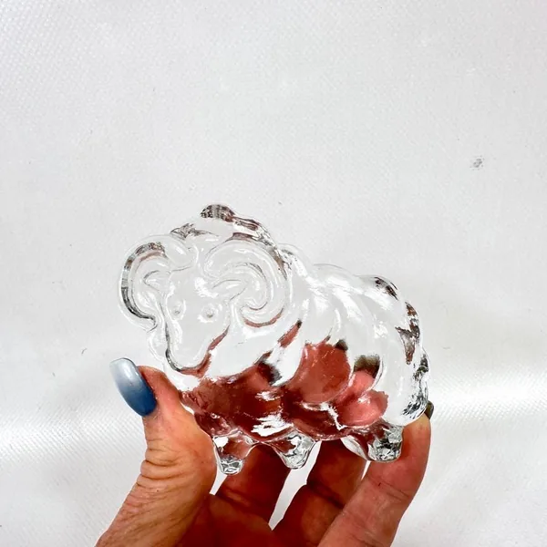 Glass Sculptures & FigurinesKosta Boda Glass Sheep by Bertil Vallien - Sweden 1970s Image 9