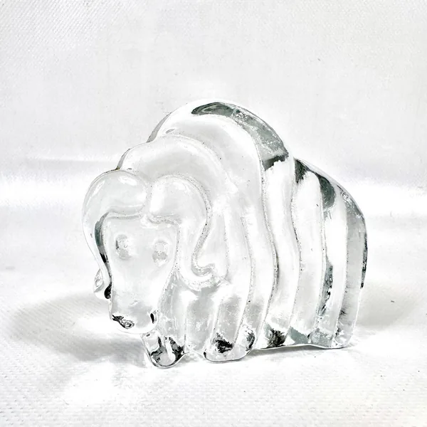 Glass Sculptures & FigurinesKosta Boda Glass Musk Ox by Bertil Vallien Sweden 1970s Image 3