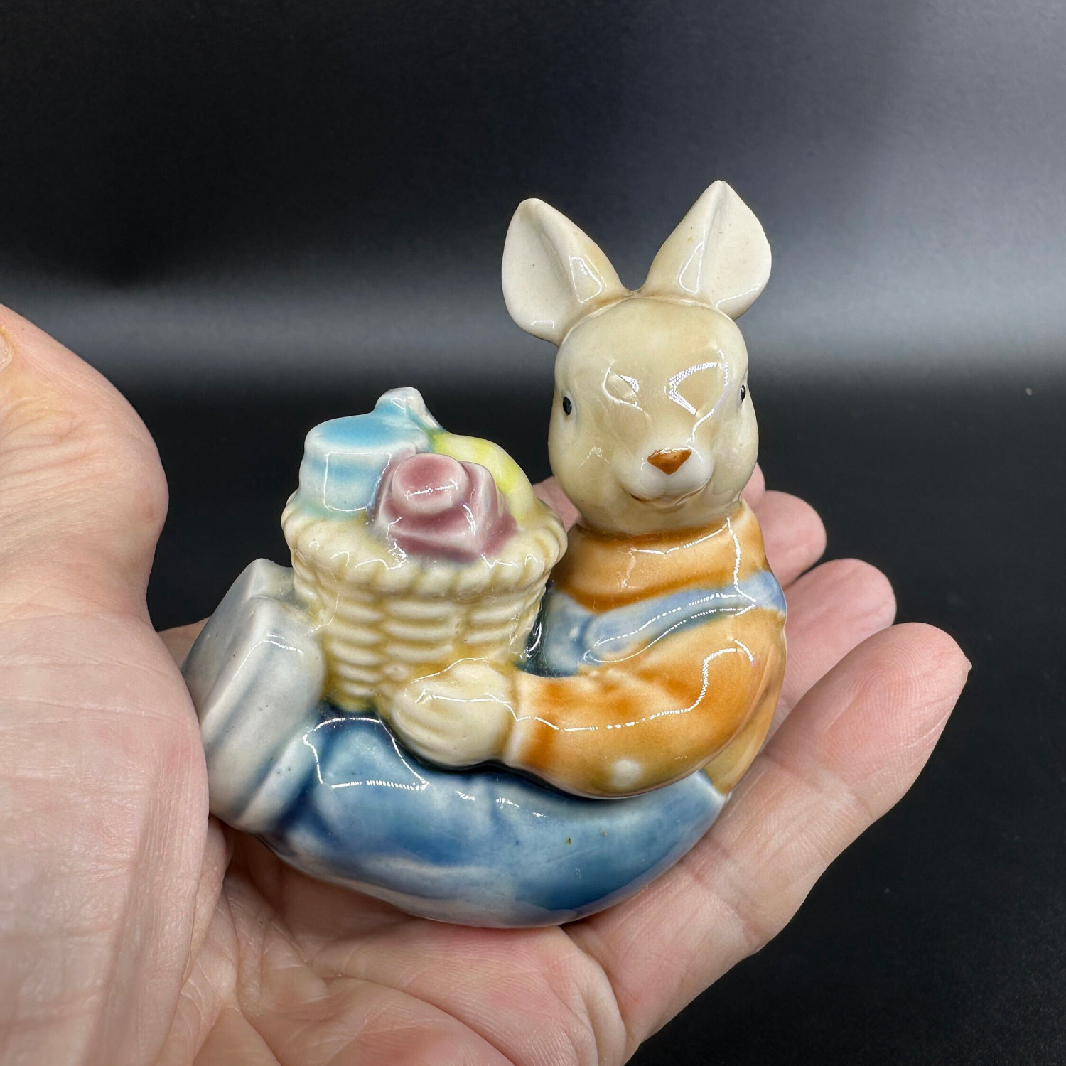 Albert Kessler Porcelain Rabbit Figurine - Vintage Easter BunnyMid Century Pottery & Ceramics All Things Retro Store